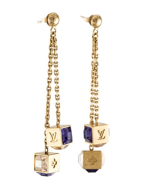 louis vuitton dangle earrings